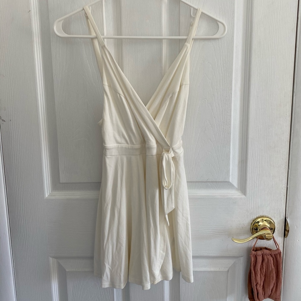 UO ivory wrap romper